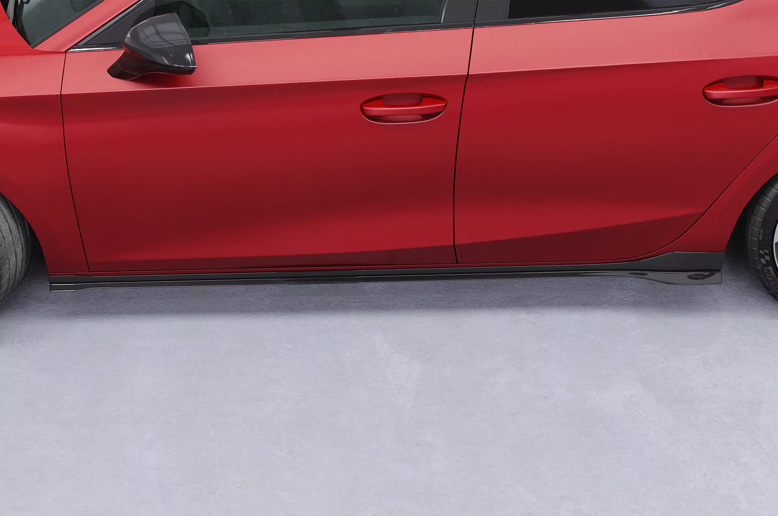 Seitenschweller für Seat/Cupra Leon 4 (Typ KL) SS480 Schwarz Strukturiert