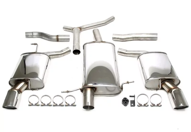 TA Technix Duplex Edelstahlanlage 1x100mm Links+Rechts passend für Audi A4 Limo.+Avant Typ 8K-B8 / A5 Typ 8T-B8 / A5 Cabriolet Typ 8F-B8