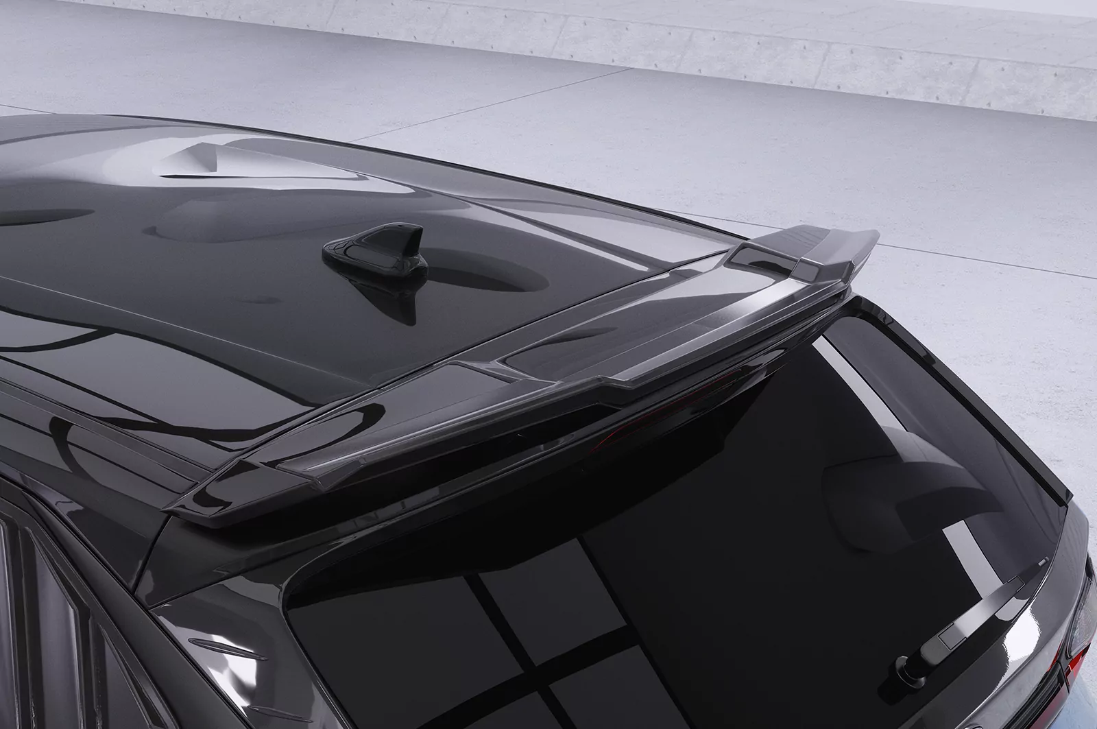 Heckflügel mit ABE für Hyundai I20 (BC3) N / N-Performance HF147 Schwarz Strukturiert