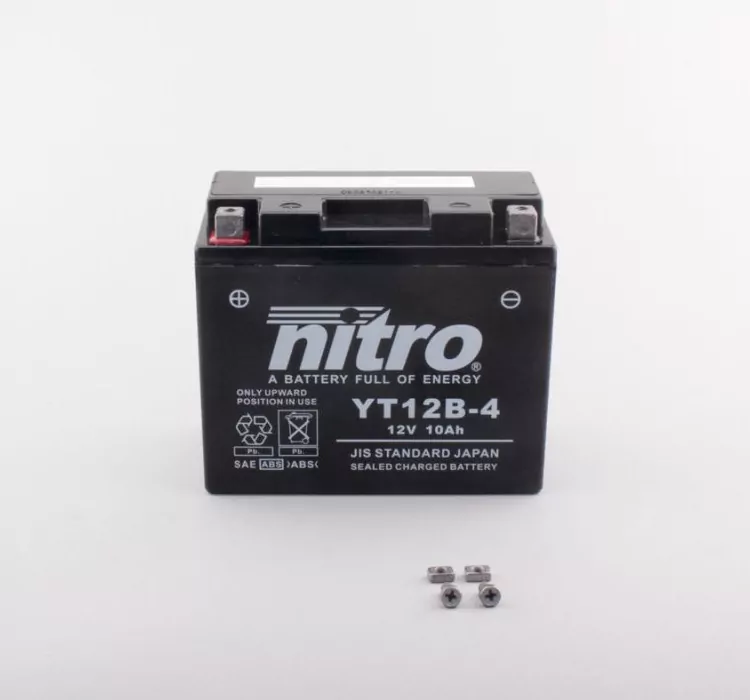 Batterie | Nitro | YT12B-BS/YT12-B4 |10AH | GEL |  DIN 51290 | geschlossen |