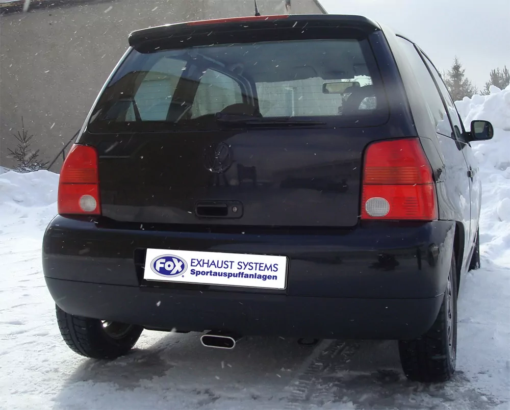 VW Lupo 6X  Endschalldämpfer Ausgang mittig - 130x50 Typ 52