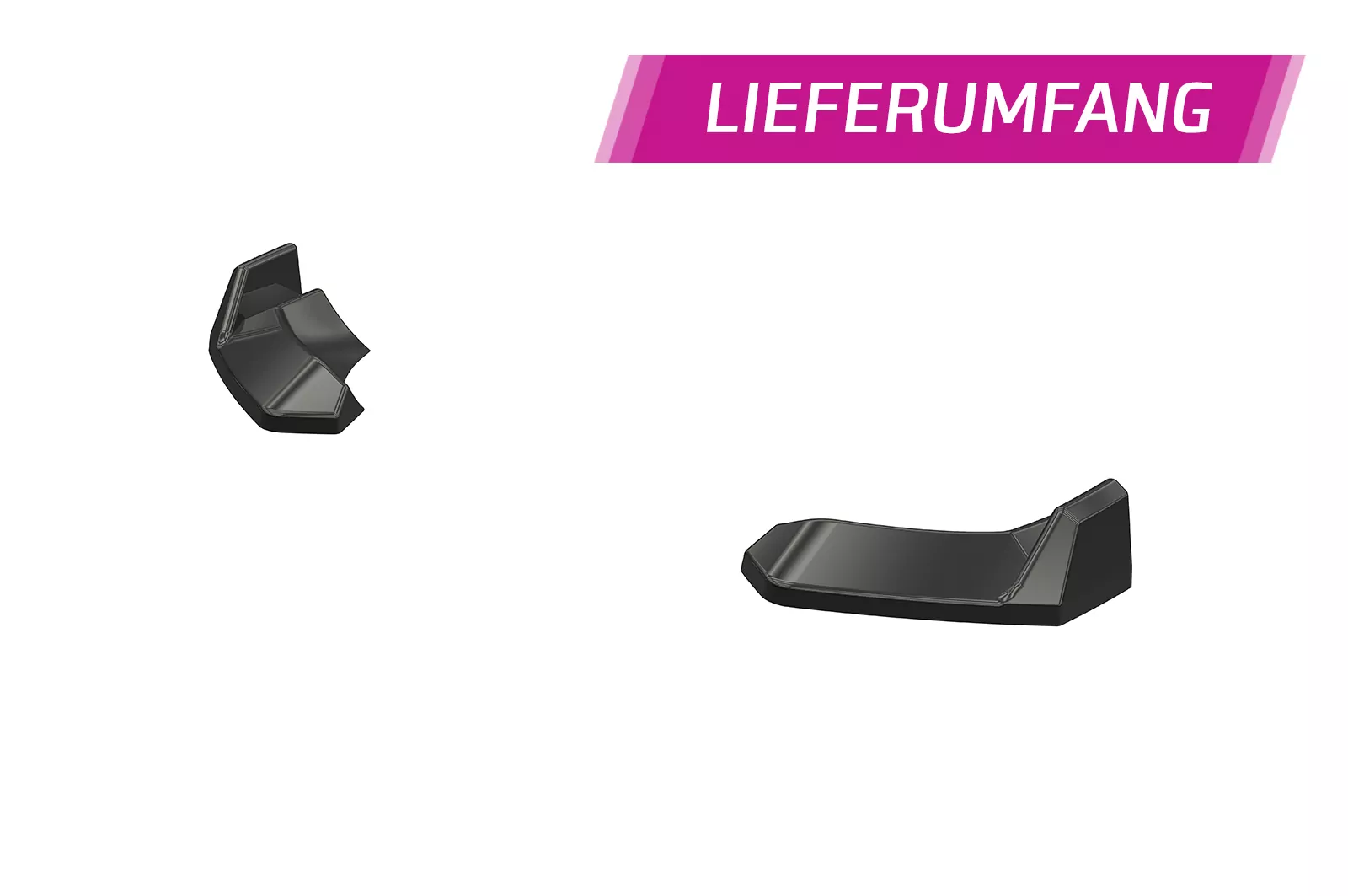 Heckansatz für Mini F56 Cooper SE HA462 Schwarz Strukturiert