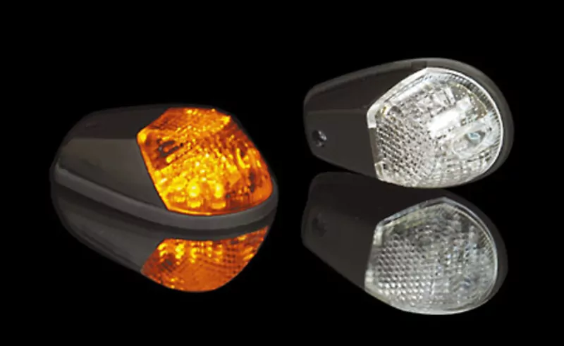 SHIN YO LED Verkleidungsblinker Schwarz/Transparent E-Geprüft (Paar)