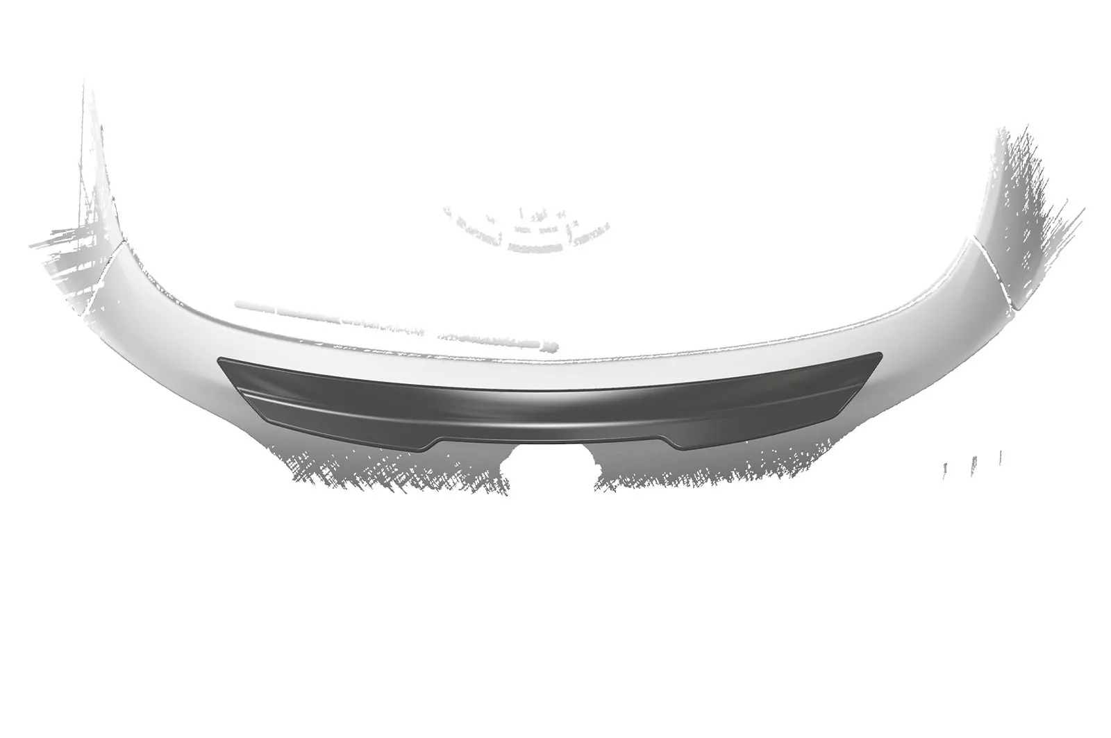 Heckflügel mit ABE für Opel Corsa E HF831 Schwarz Strukturiert