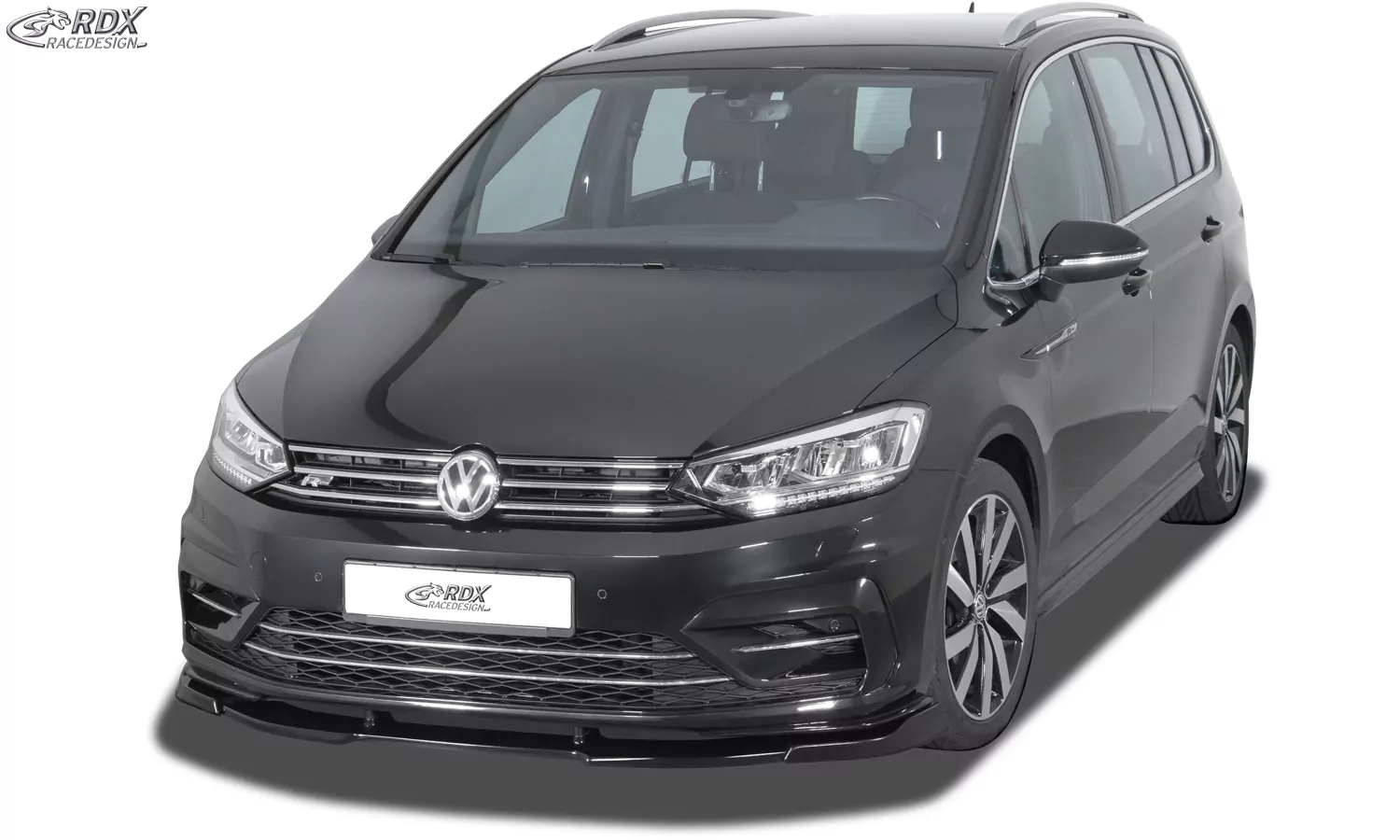 RDX Frontspoiler VARIO-X für VW Touran R-Line (5T / 2015+) Frontlippe Front Ansatz Vorne Spoilerlippe
