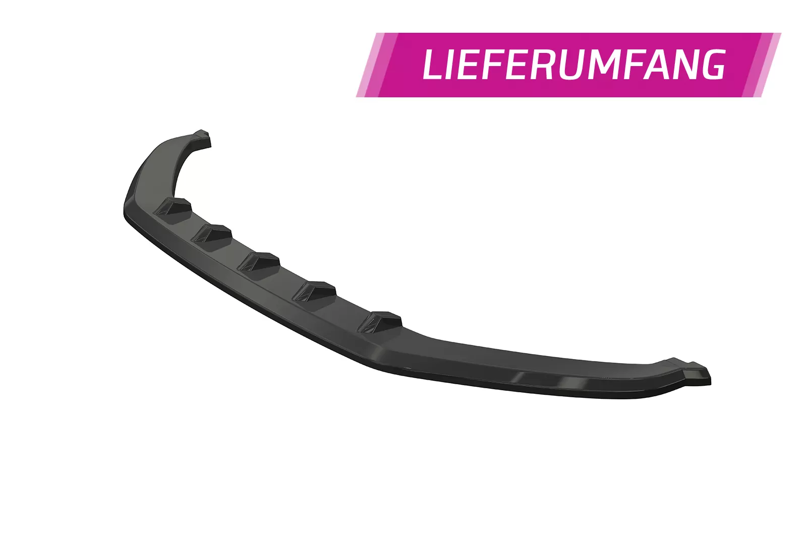 Cup-Spoilerlippe mit ABE für VW T-Roc (A1) R-Line CSL402 Strukturiert (schwarz matt)