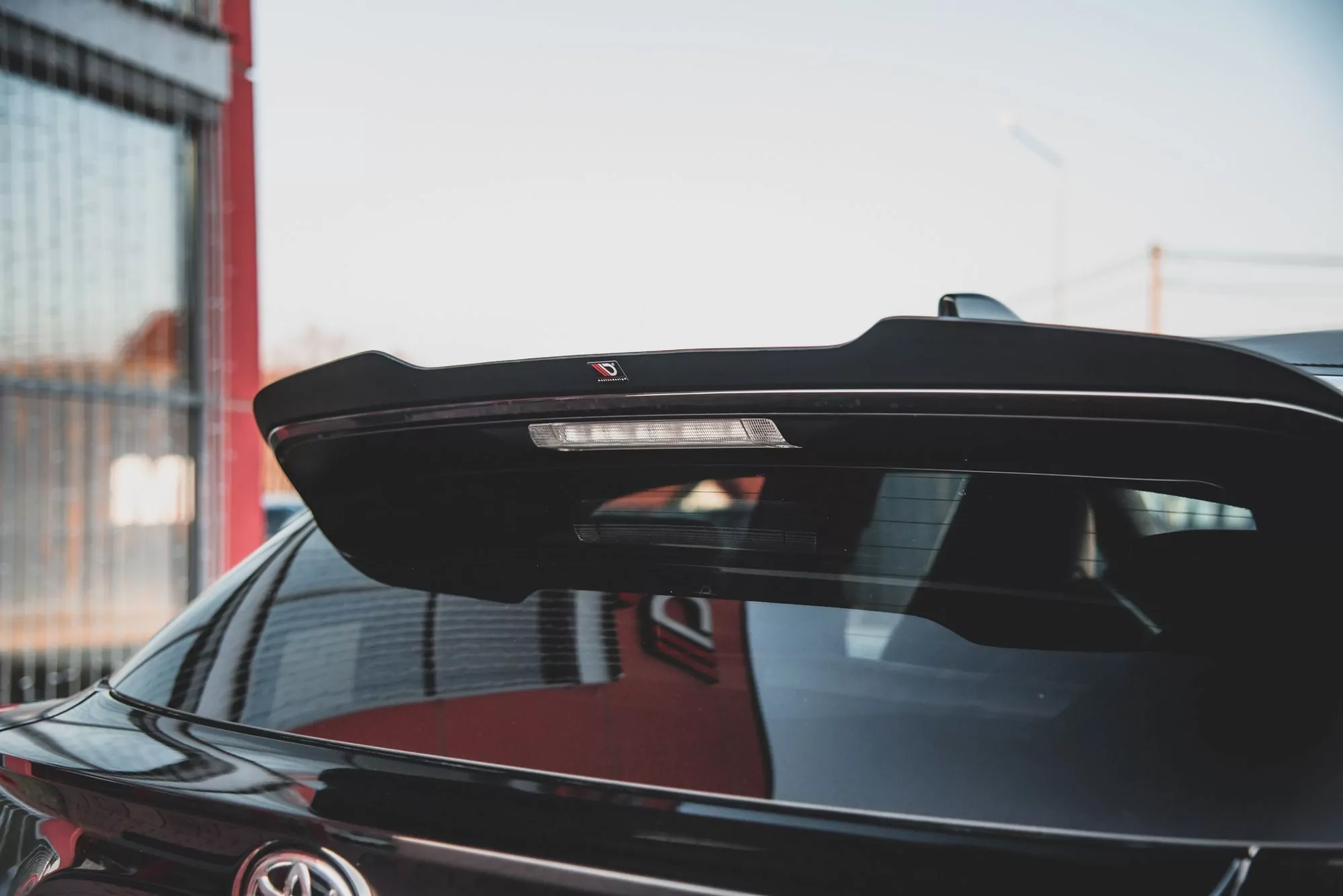 Spoiler CAP Für Toyota GR Yaris Mk4 Schwarz Hochglanz