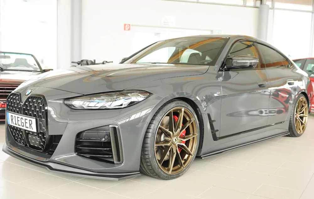 Rieger Spoilerschwert matt schwarz für BMW i4 M G26  (G4C) Gran Coupé (5-tür.)