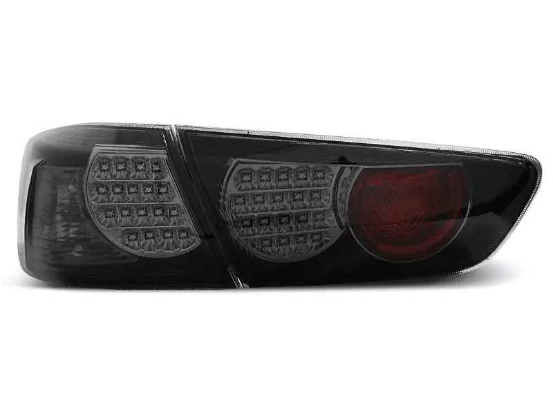 Mitsubishi Lancer 8 Sedan 08-11 Black Smoke Led