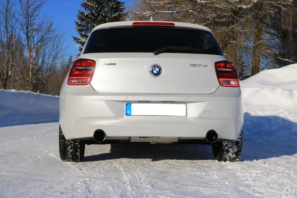 BMW F20/F21 - 120d  Endschalldämpfer quer Ausgang rechts/links - 1x100 Typ 10 rechts/links
