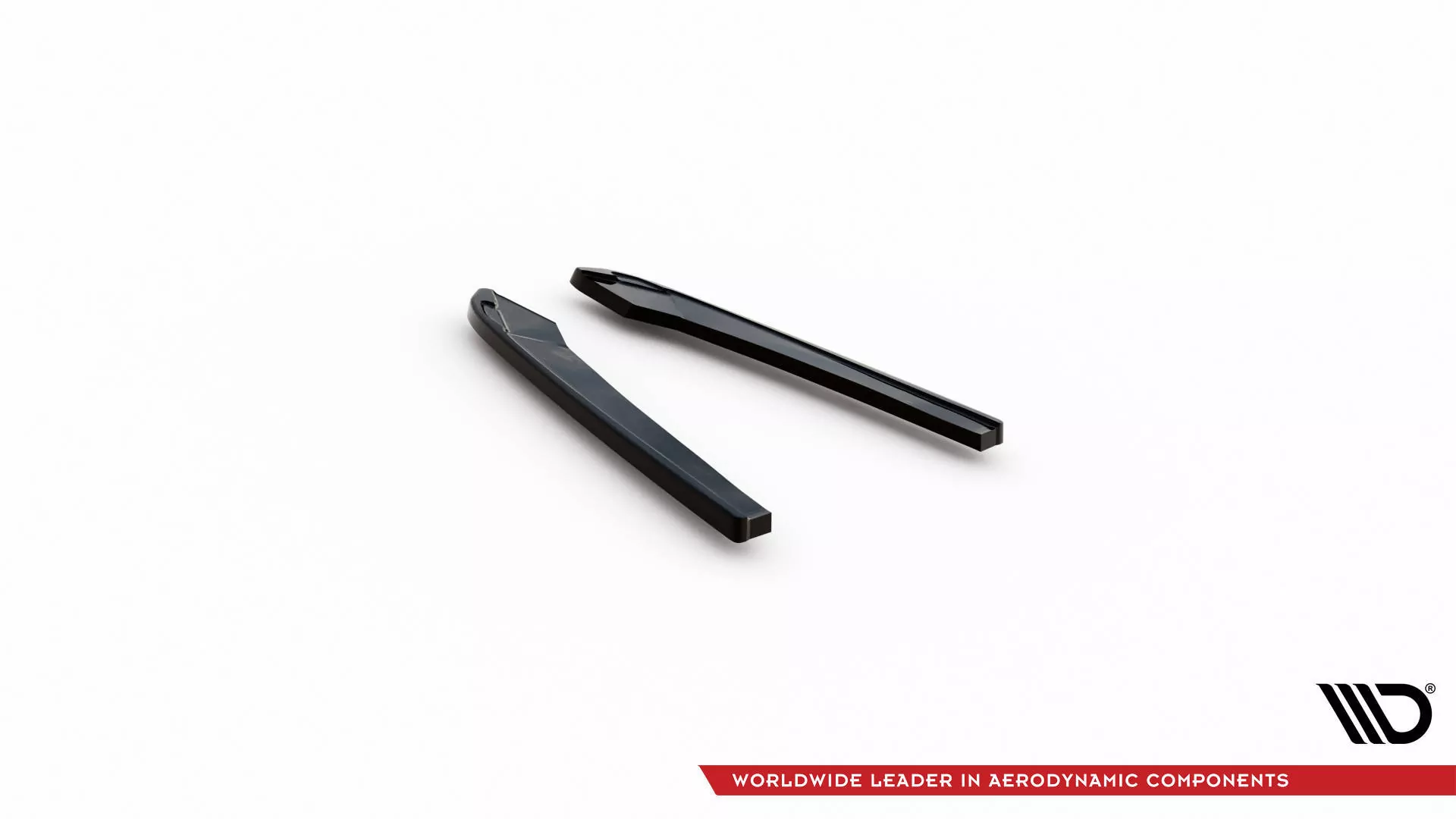 Heck Ansatz Flaps Diffusor Für Audi A4 Competition B9  Schwarz Hochglanz