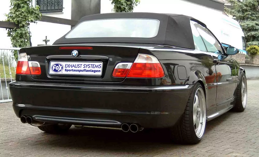 BMW E46 320/ 323/ 325/ 328/ 330  Endschalldämpfer Ausgang rechts/links zweiflutig - 2x76 Typ 10 rechts/links