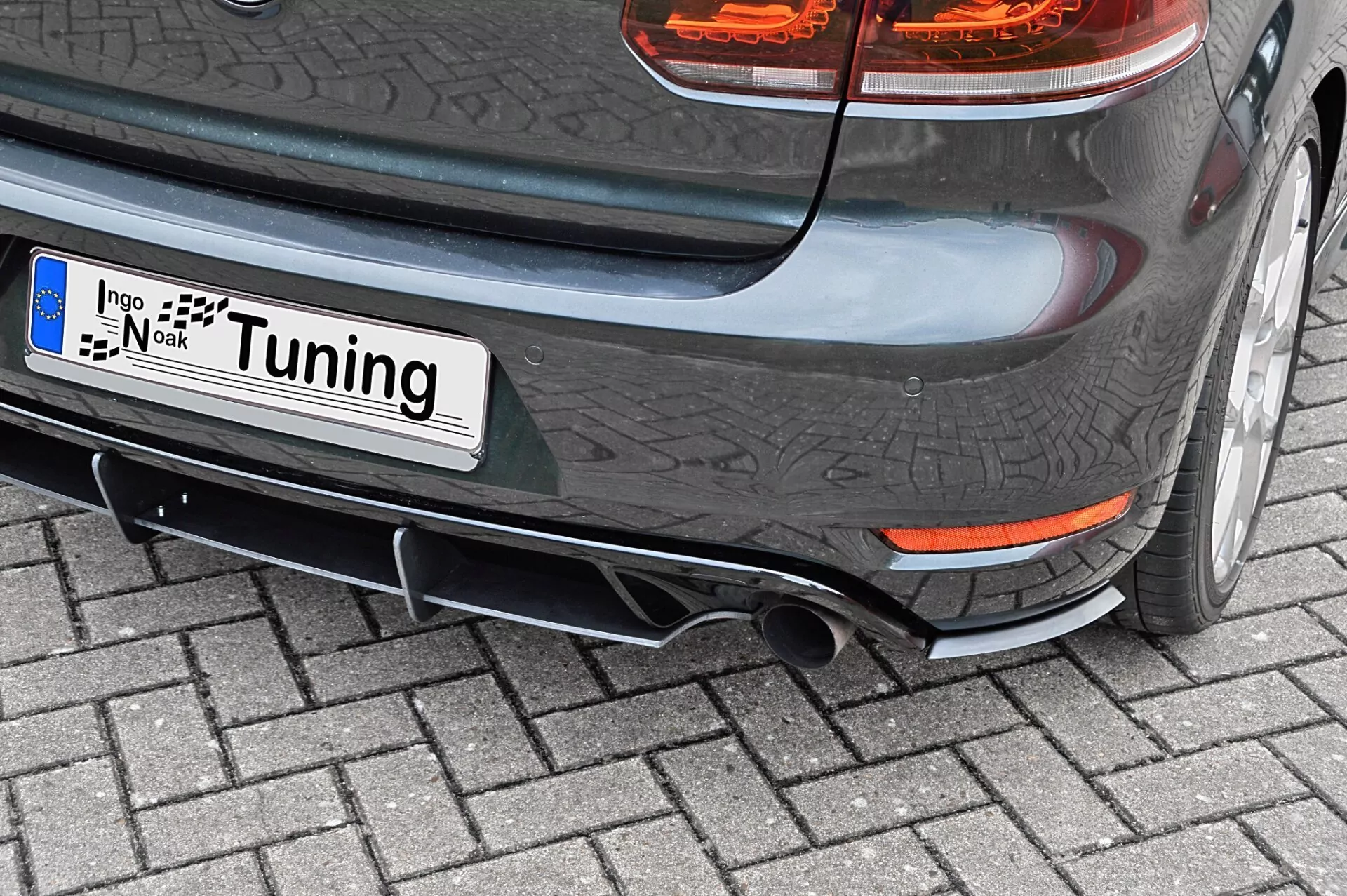 Heckansatz mit Finnen+ Seitenteile für VW Golf 6 GTI + Edition 35