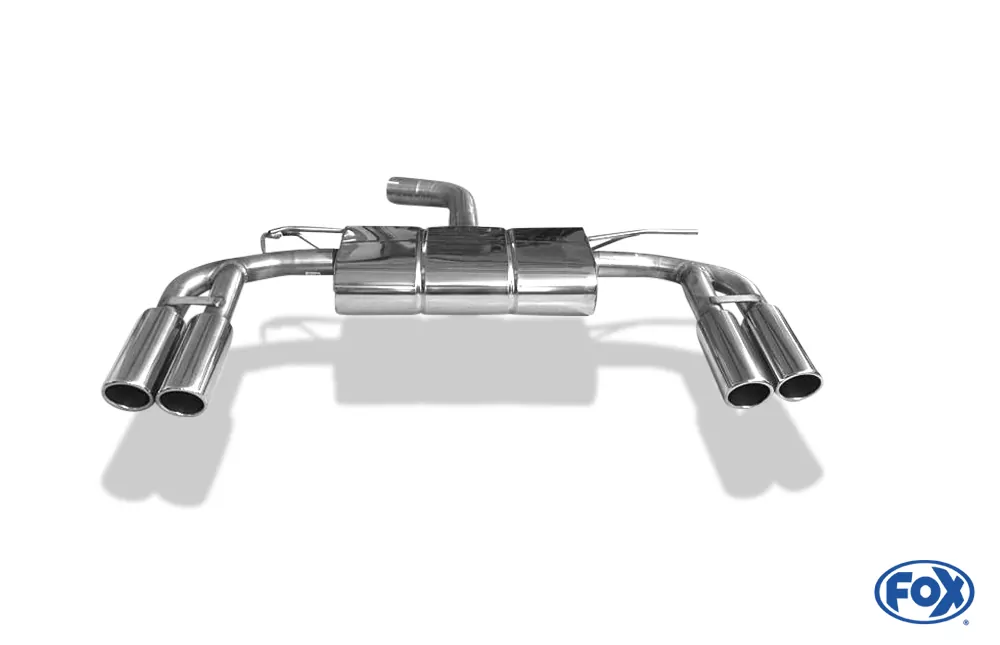 Audi A3 - 8V Limousine "mit S-Line oder S3 Stoßstange"  Endschalldämpfer quer Ausgang rechts/links - 2x80 Typ 16 rechts/links