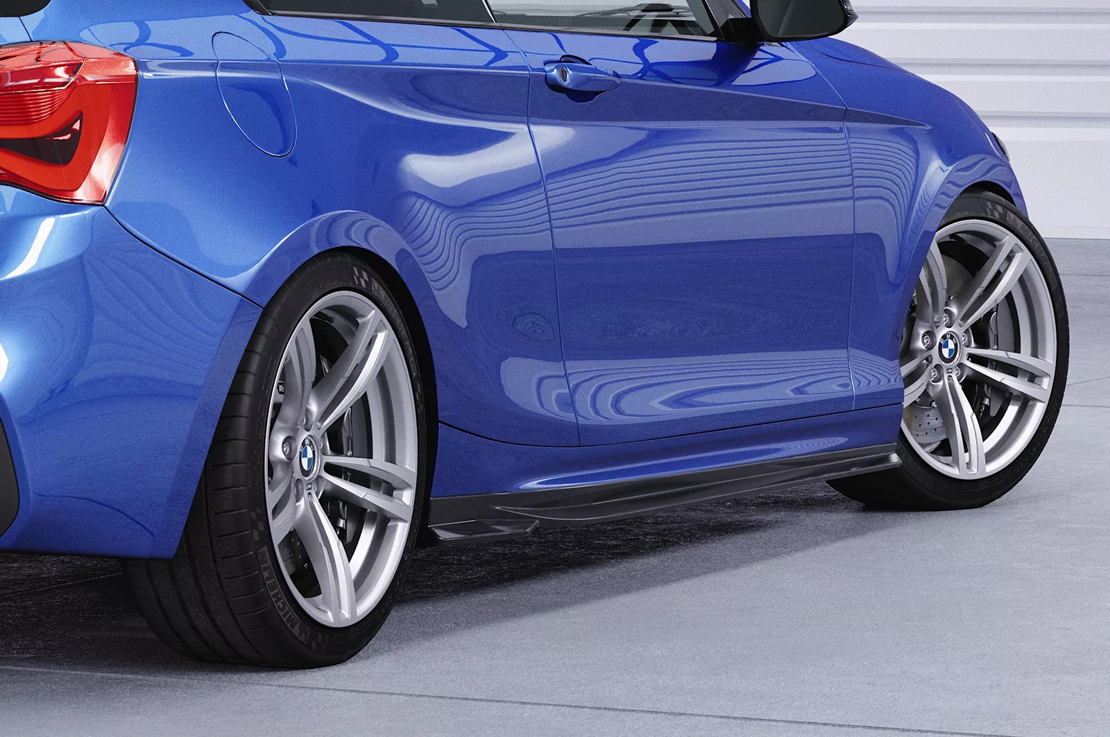 Seitenschweller für BMW 1er F20 / F21 M-Paket SS592 Schwarz Strukturiert