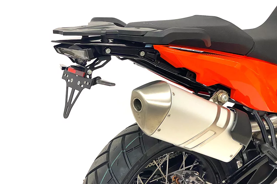 alpha Technik Kennzeichenhalter für KTM 790 Adventure ab Modelljahr 2019 und KTM 890 Adventure ab Modelljahr 2021-