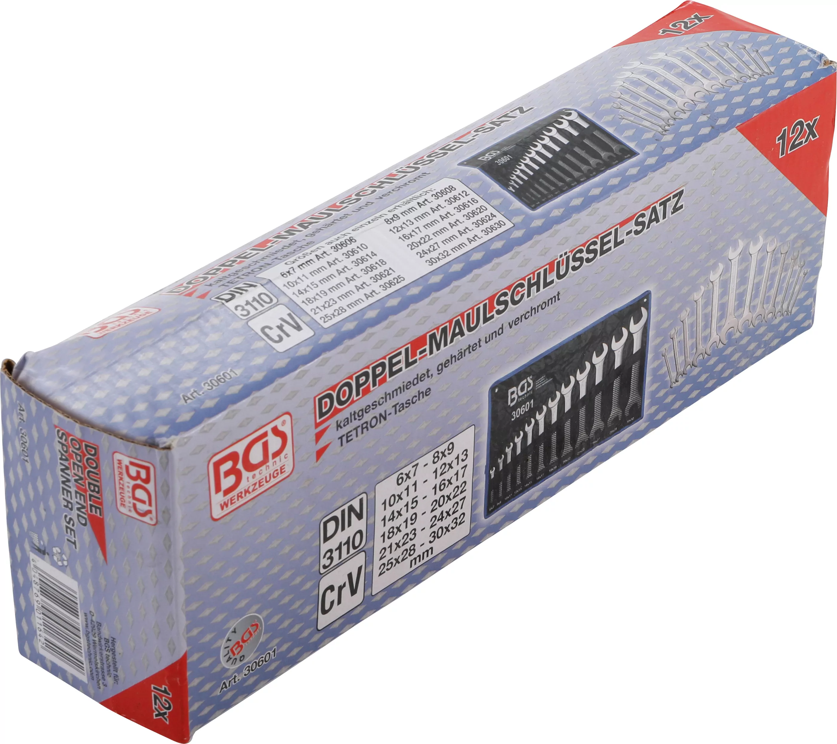 Doppel-Maulschlüssel-Satz | SW 6 - 32 mm | 12-tlg.