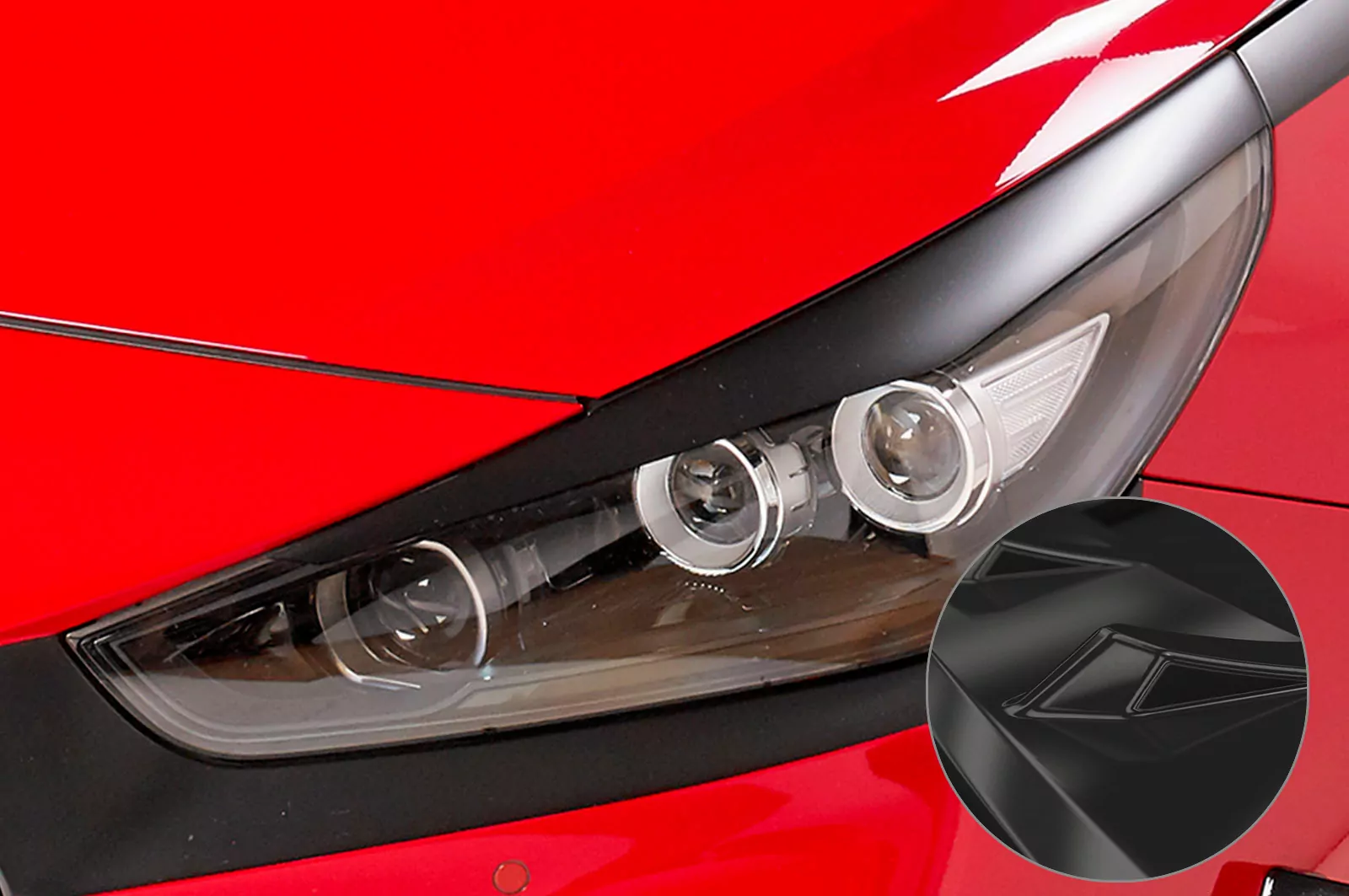 Scheinwerferblenden Glossy für Hyundai I30 (PD) Glossy (schwarz hochglanz)