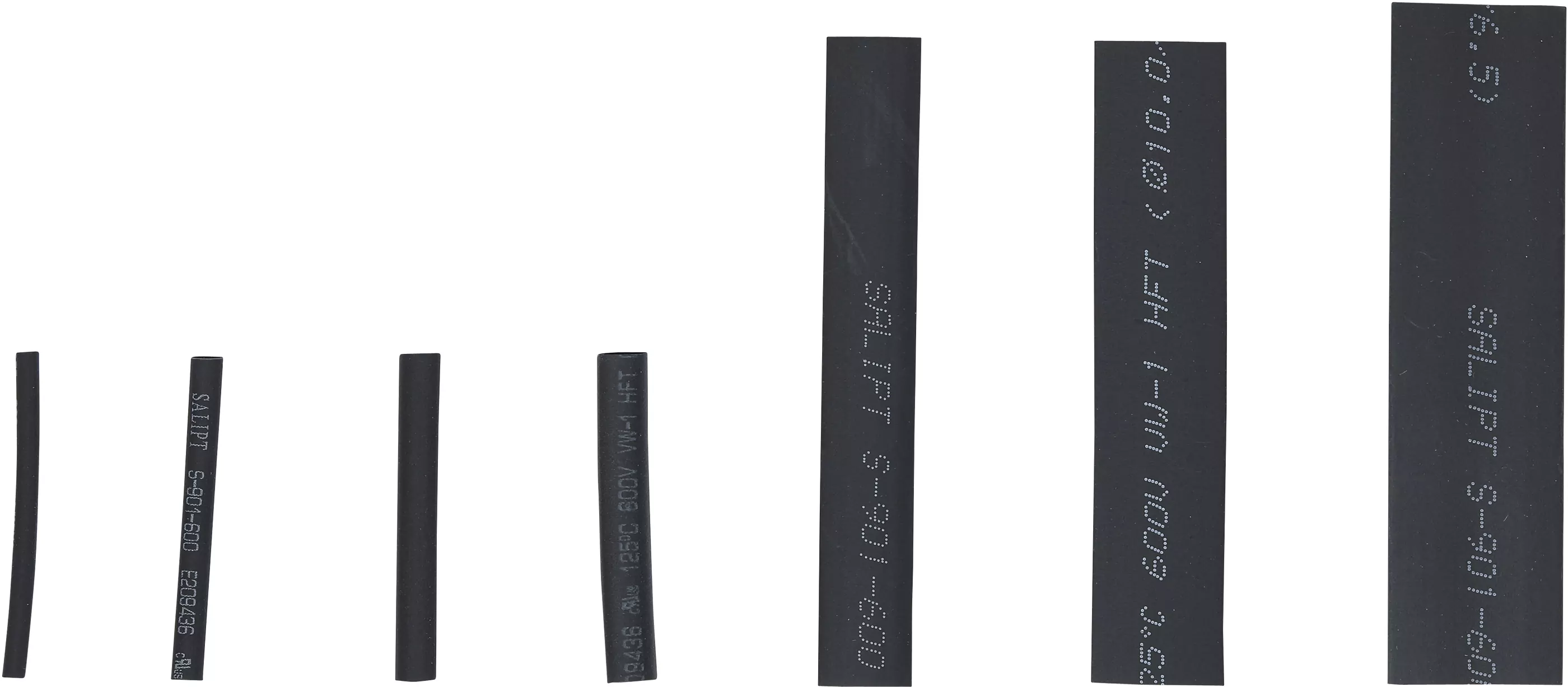 Schrumpfschlauch-Sortiment | schwarz | 126-tlg.