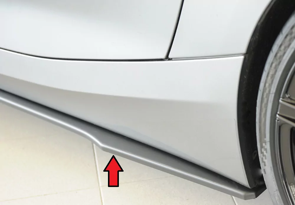 Rieger Seitenschweller links ansatz matt schwarz für BMW Z4 (G4Z/G29) Roadster 03.19-