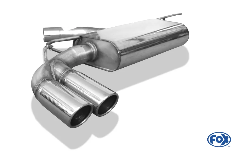 VW Beetle 1,2l - 16 (5C) Coupe & Cabrio - Starre Hinterachse  Endschalldämpfer einseitig - 2x90 Typ 16