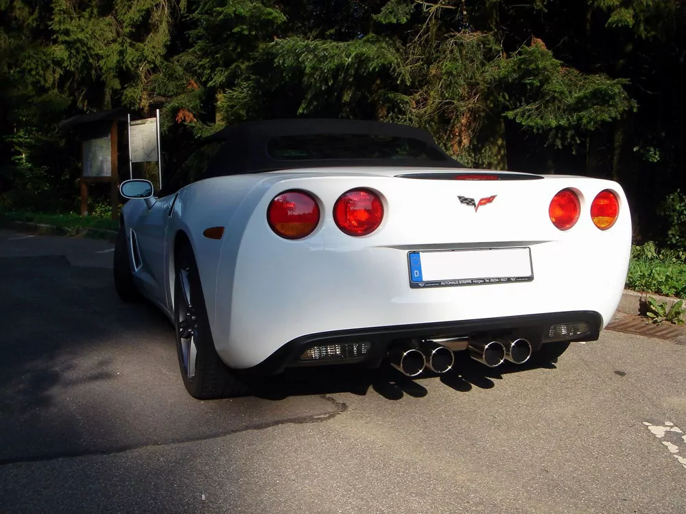 Corvette C06  Endschalldämpfer Ausgang mittig - 4x100 Typ 12 mittig