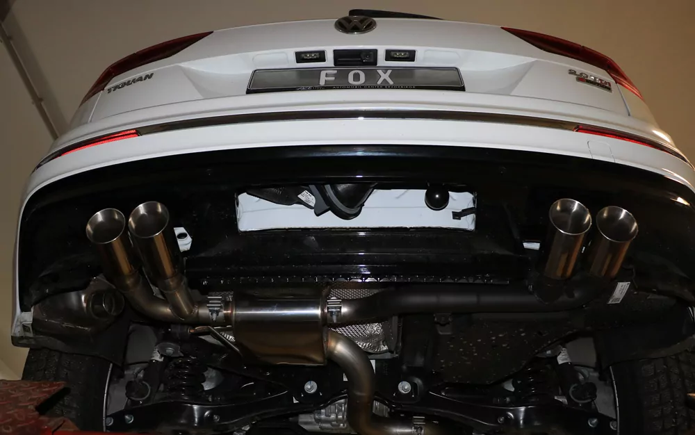 VW Tiguan II Diesel - 4motion  Endschalldämpfer quer - 2x80 Typ 25 rechts/links