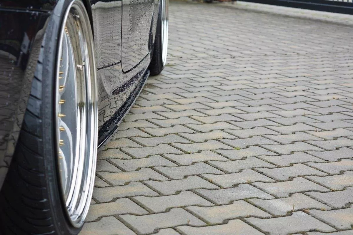 Seitenschweller Ansatz Passend Für Passend Für BMW 3er E92 M Paket FL Schwarz Hochglanz Schwarz Hochglanz