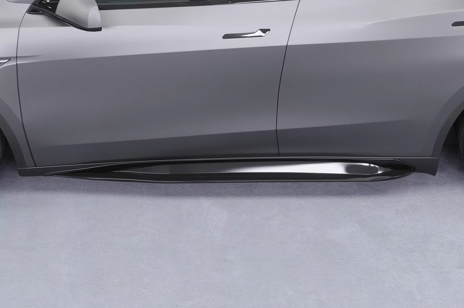 Seitenschweller für Tesla Model Y SS545 Schwarz Strukturiert