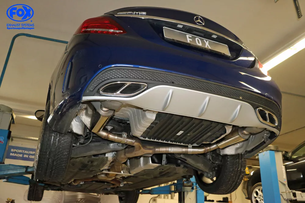 Mercedes C-Klasse 205 Limousine/ T-Modell/ Cabrio/ Coupe  Endschalldämpfer rechts/links mit Endrohrtulpen