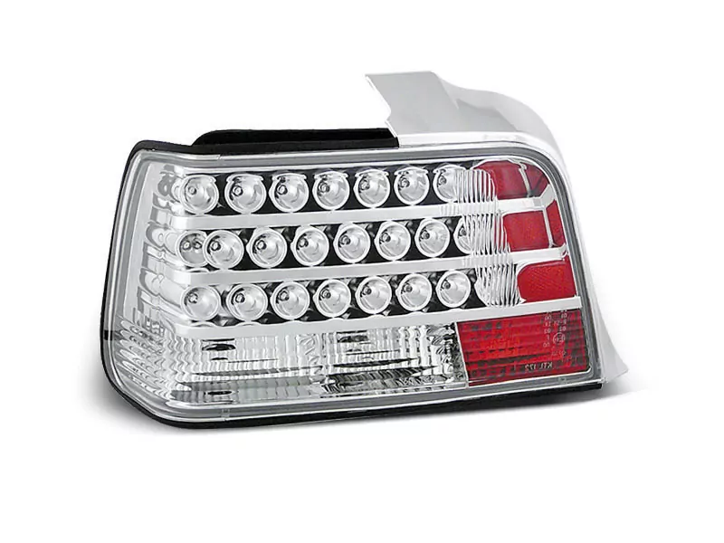Led Tail Lights Chrome Fits Bmw E36 12.90-08.99 Sedan