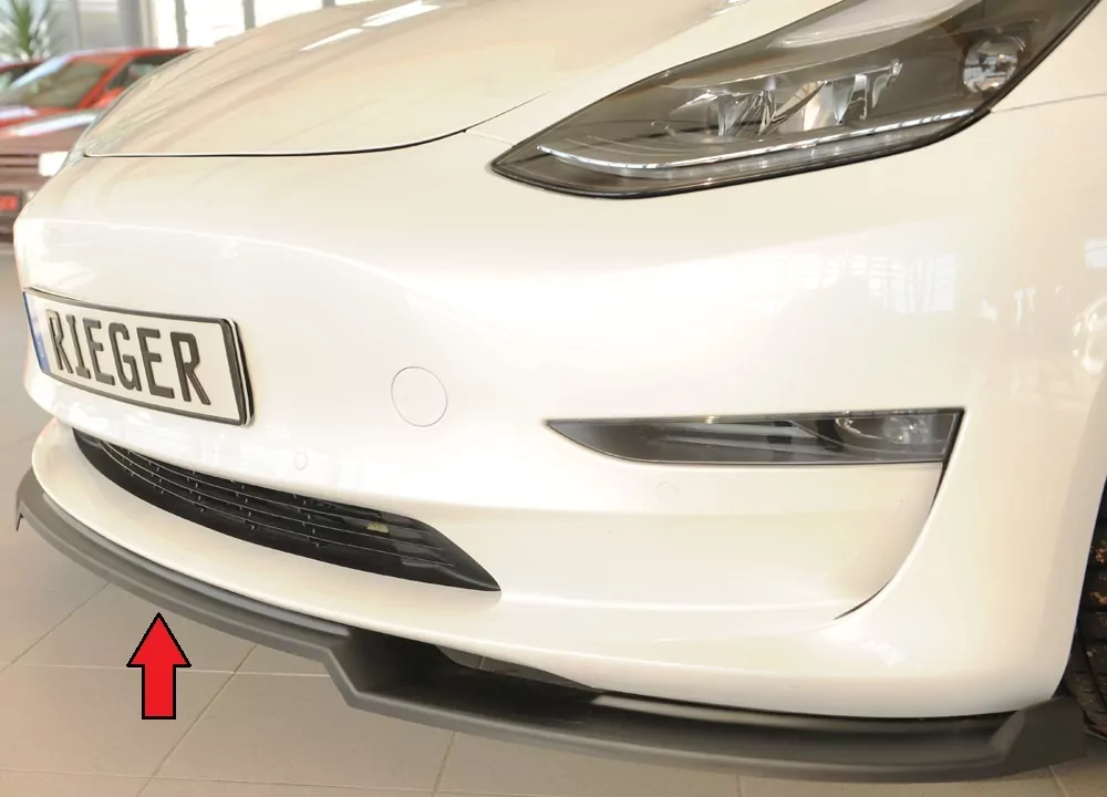 Rieger Spoilerschwert matt schwarz für Tesla Model 3  (003)  06.18-09.23 (bis Facelift)