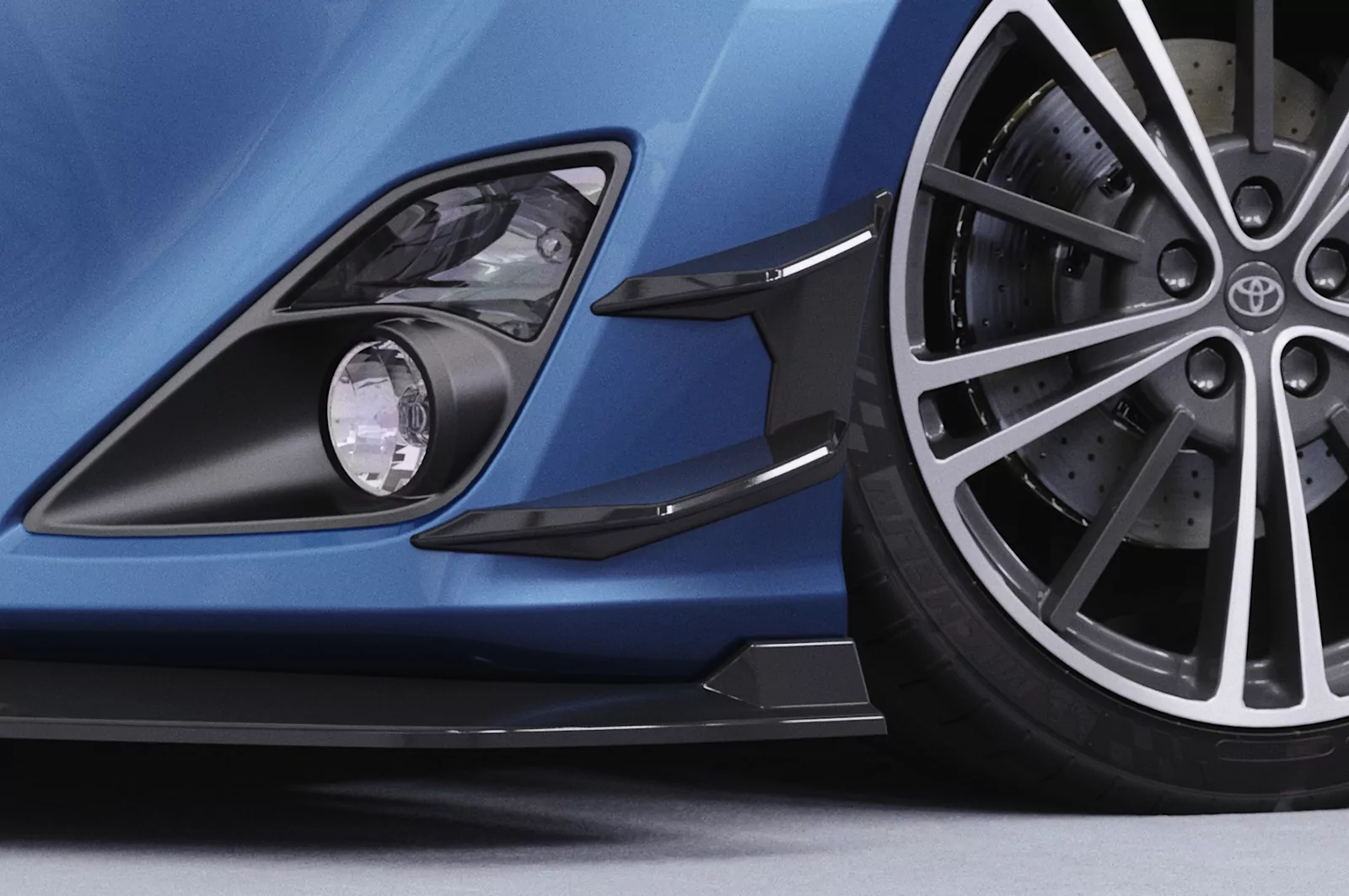 Performance Flaps für Toyota GT86 FP029 Schwarz Strukturiert