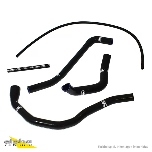SAMCO SPORT Siliconschlauch Kit schwarz für Triumph Speed Triple 955i Daytona 955 Modelljahr 2002-2006