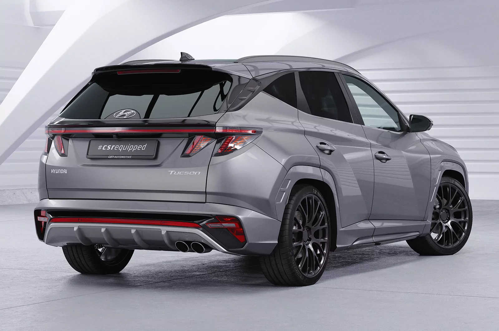 Seitenschweller für Hyundai Tucson 4 (NX4) N-Line SS570 Schwarz Strukturiert