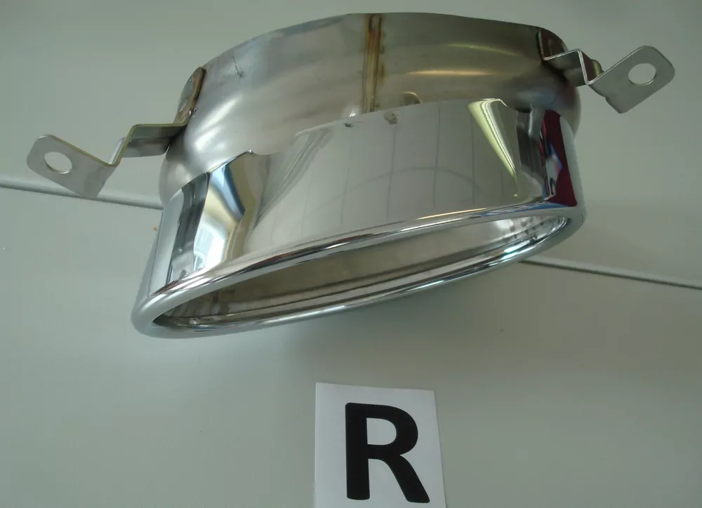 Endrohrblende rechts, chrom, 185x120mm oval für Audi A5 (B8/B81) Coupé 10.11-06.16 (ab Facelift)