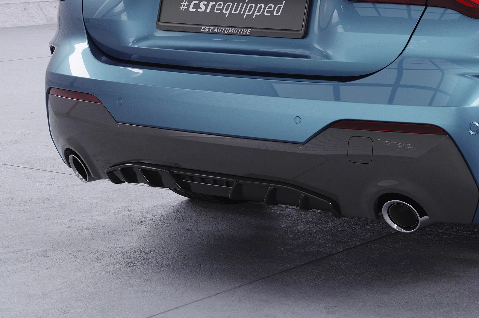 Heckansatz für BMW 4er (G22/G23) M-Paket und M440 HA276 Schwarz Strukturiert