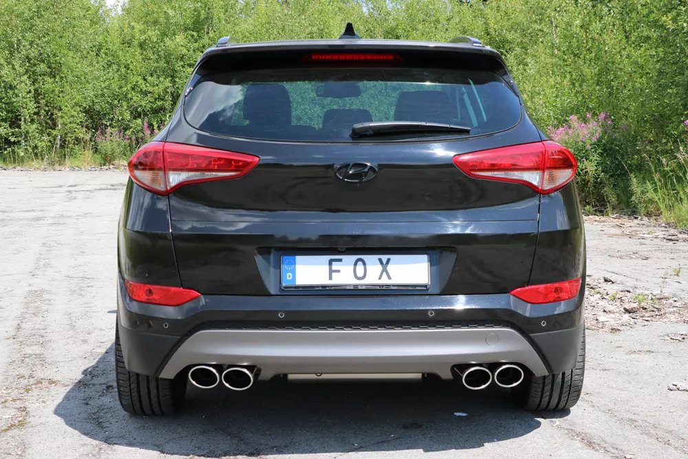 Hyundai Tucson TLE 4x2 & 4x4  Endschalldämpfer Ausgang rechts/links - 2x115x85 Typ 38 rechts/links