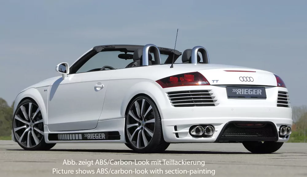 Rieger Seitenschweller rechts    carbon look für Audi TT (8J) Roadster 09.06-