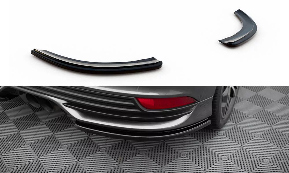 Heck Ansatz Flaps Diffusor Passend Für Diffusor Passend Für FORD FOCUS 3 ST FL Schwarz Hochglanz Schwarz Hochglanz