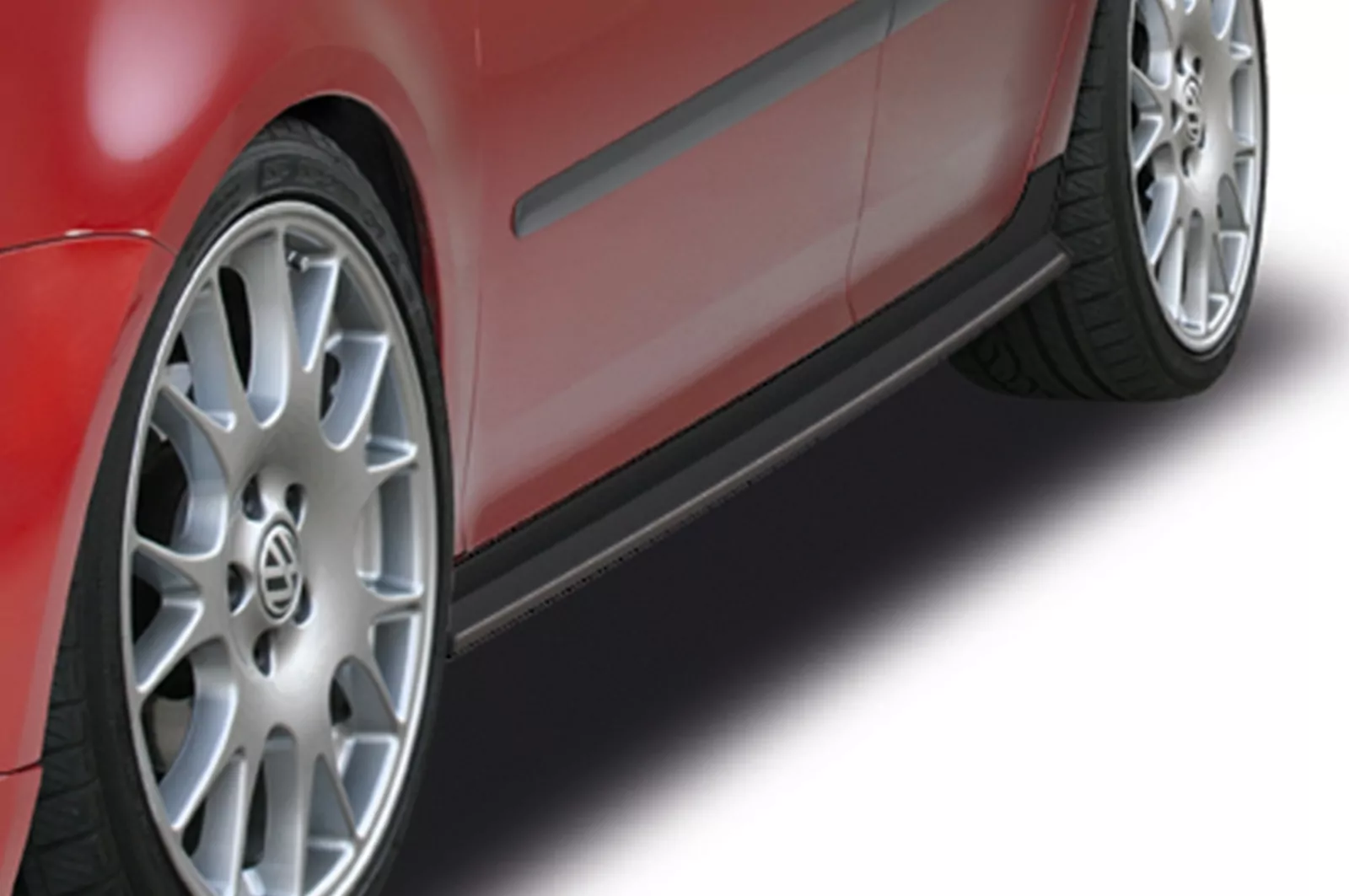 Seitenschweller für VW Golf V Typ 1K SS464 Strukturiert (schwarz matt)