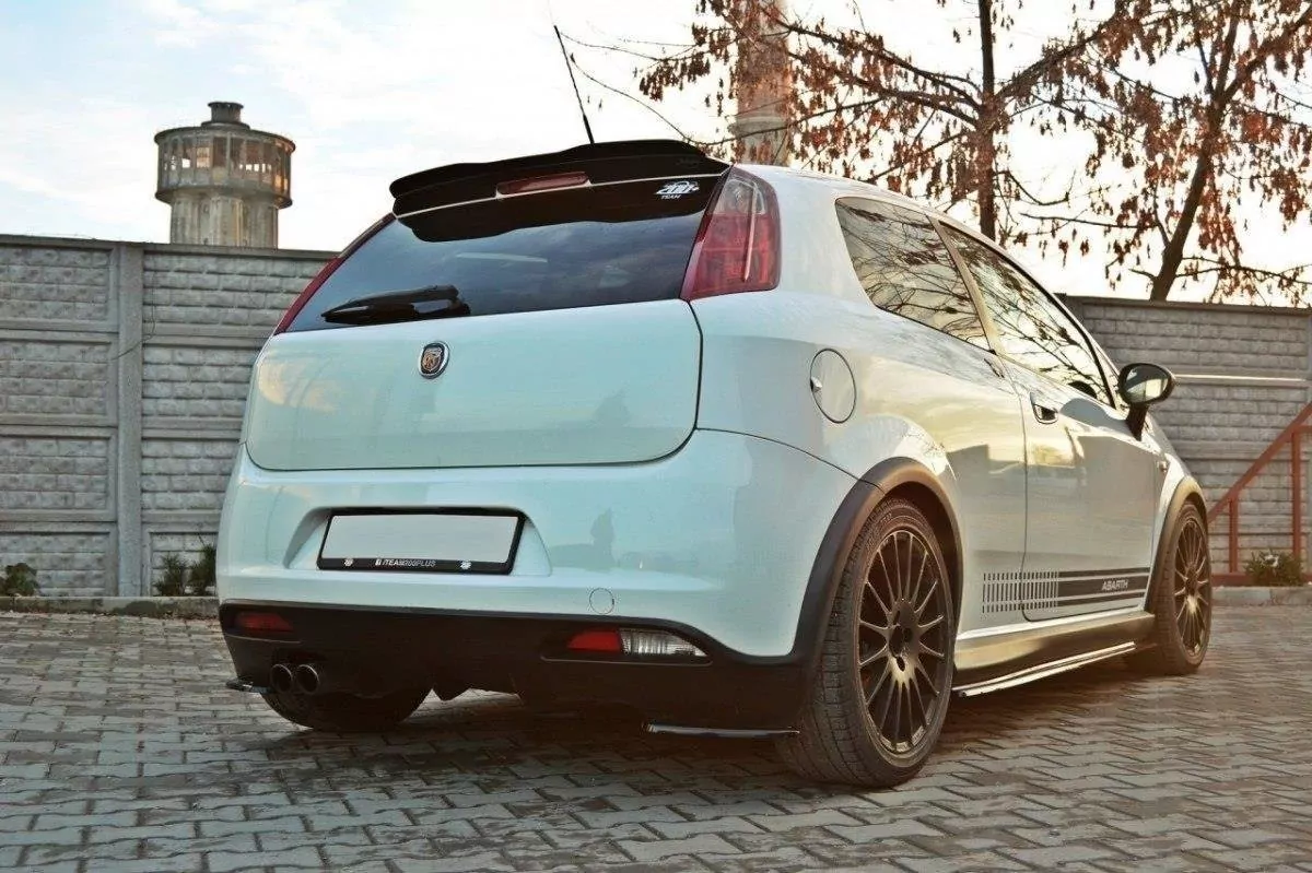 Spoiler CAP Passend Für Passend Für FIAT GRANDE PUNTO ABARTH Schwarz Hochglanz Schwarz Hochglanz
