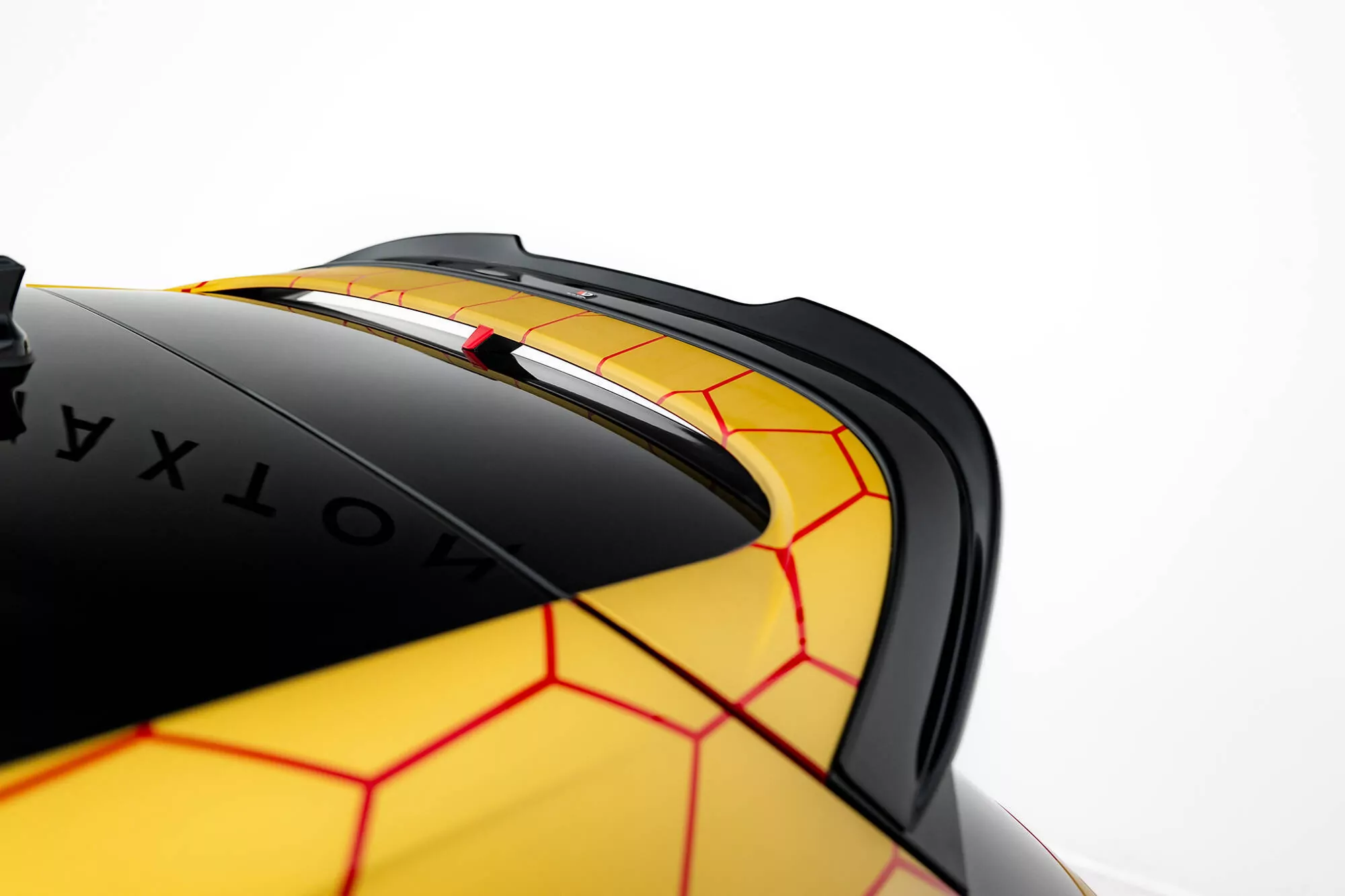 Spoiler CAP V.2 Für Volkswagen Golf  R-Performance / GTI Clubsport Mk8 Schwarz Hochglanz