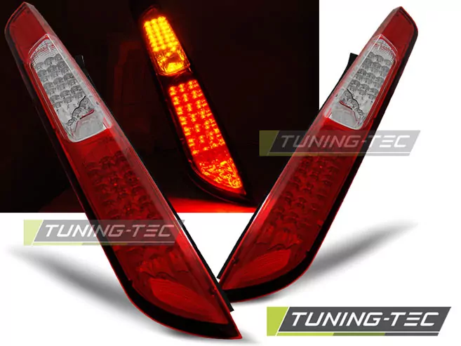 Ford Focus Mk2 08-10 Hb Red White Led 