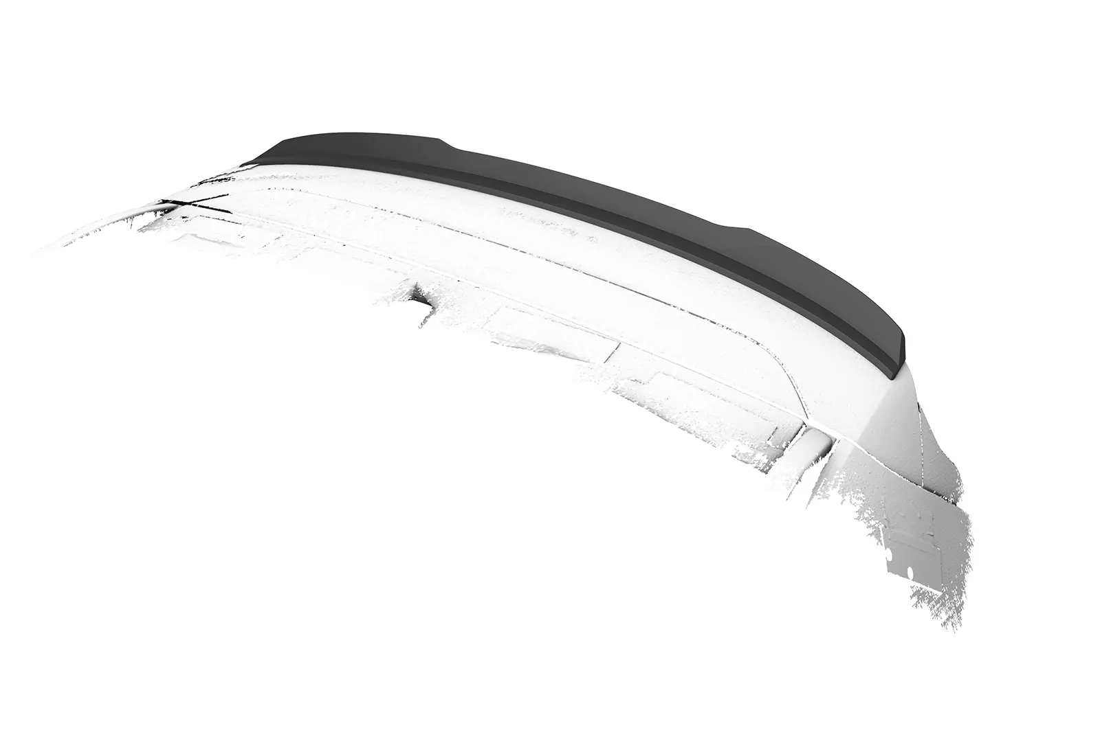 Heckflügel mit ABE für Renault Koleos (2.Gen) HF105 Schwarz Strukturiert