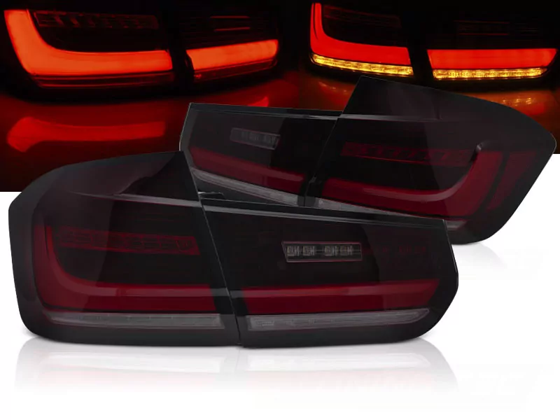 Led Bar Seq Tail Lights Red Smoke Fits Bmw F30 11-18