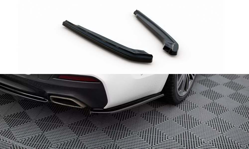 Heck Ansatz Flaps Diffusor Passend Für Diffusor Passend Für BMW 5er G30/ G31 M-Paket Schwarz Hochglanz Schwarz Hochglanz
