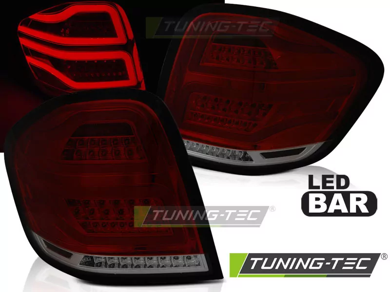 Led Bar Tail Lights Red Smoke Fits Mercedes M-klasa W164 05-08