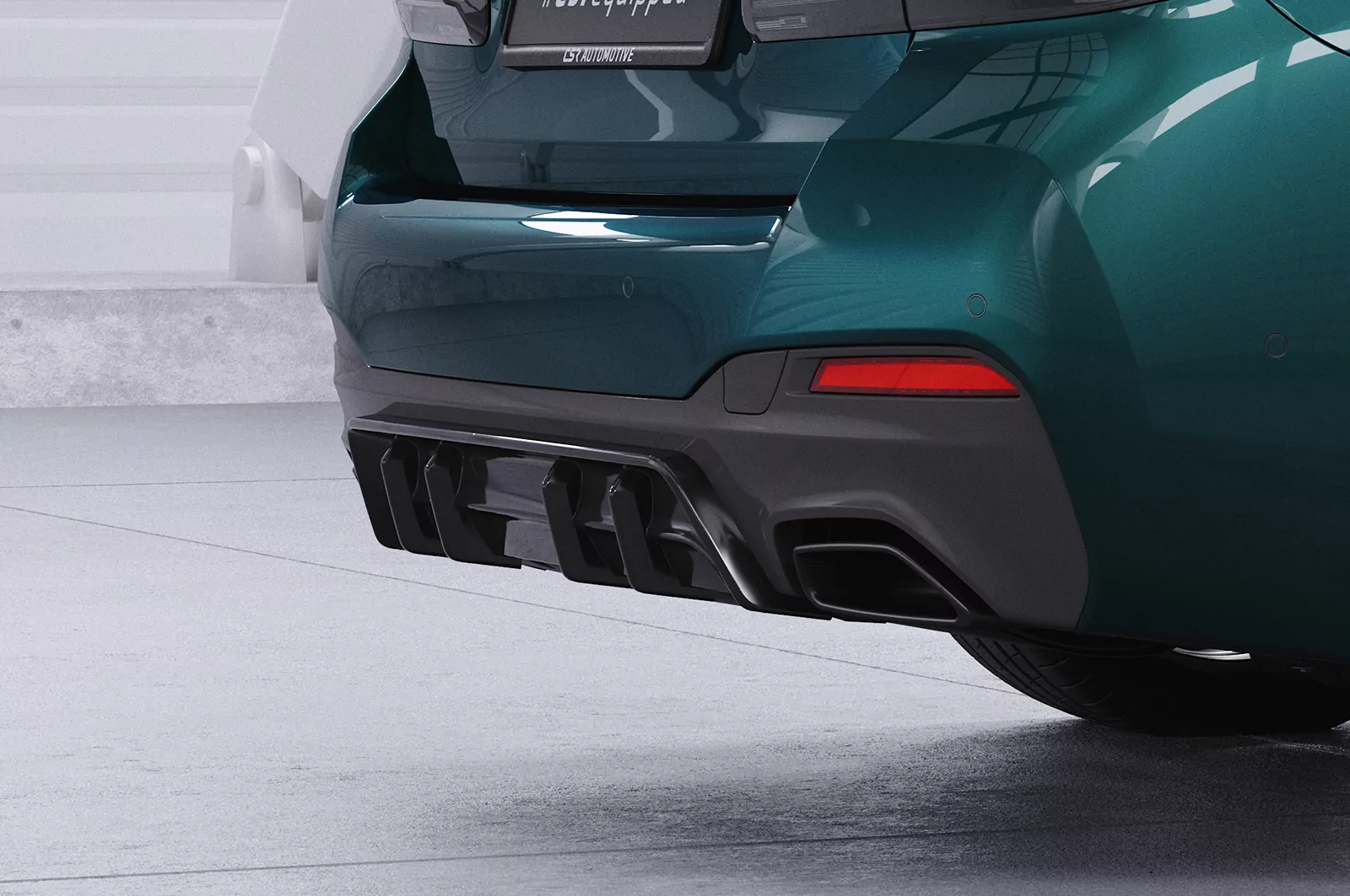 Heckansatz für BMW 5er G30 / G31 M-Paket HA486 Schwarz Strukturiert