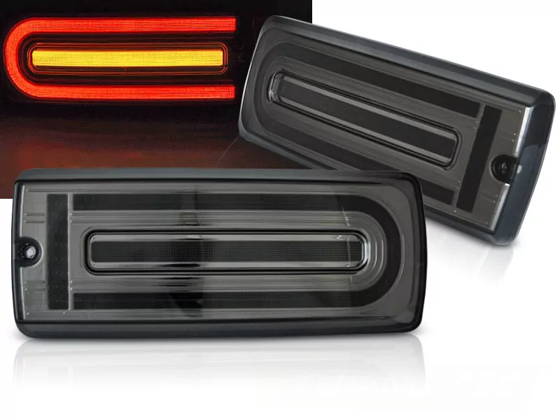 Led Bar Tail Lights Smoke Fits Mercedes W463 G-class 90-18